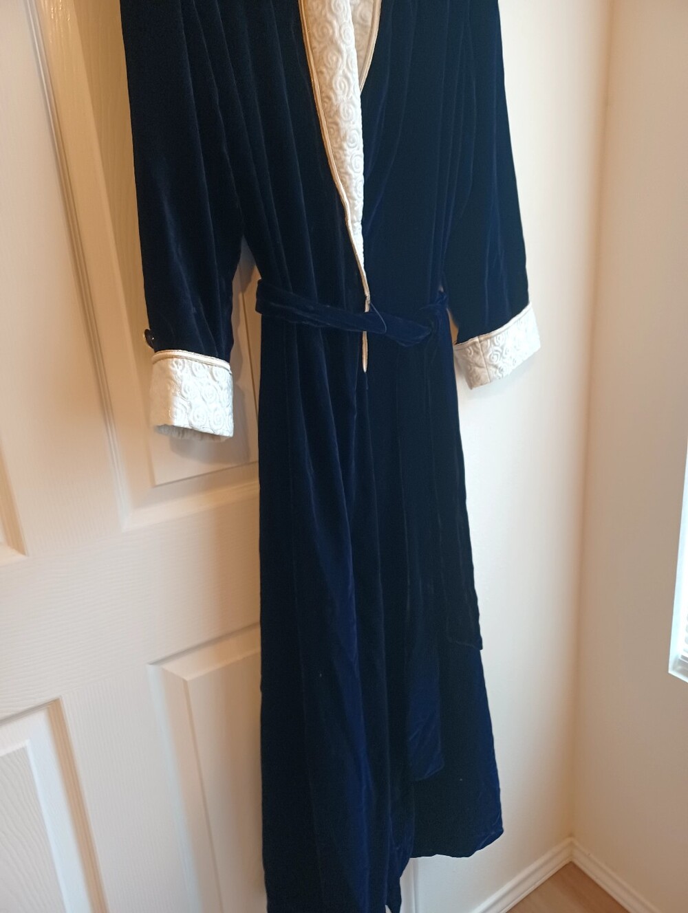 Velvet Navy Blue Robe